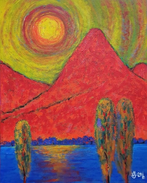 Mountain Embracing the Sun 1